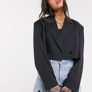 ASOS Collusion oversized cropped blazer